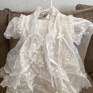 Elegant White Christening Gown